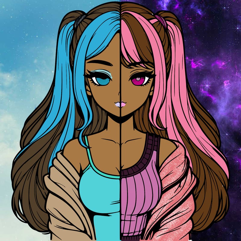 realistic girl split