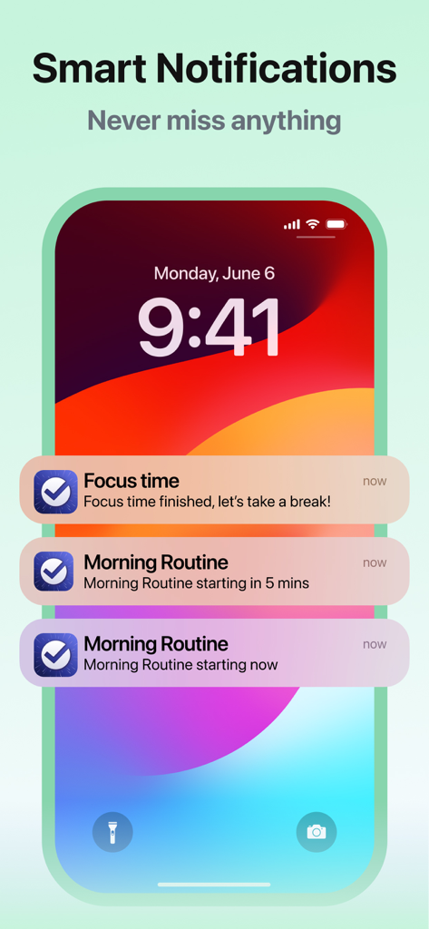 Daily Schedule Planner - MyDay - Smart notifications for morning routine and focus time on MyDay app