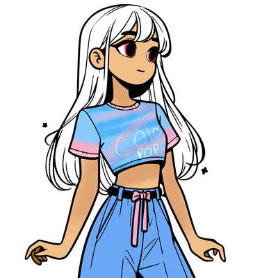 girl in a cute crop top