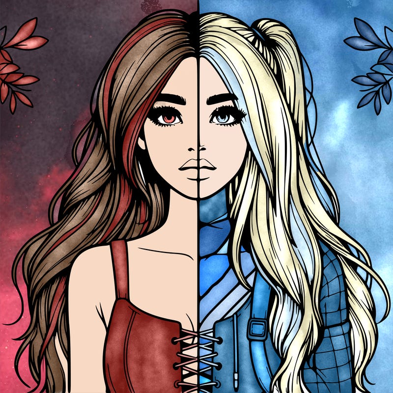 realistic girl split