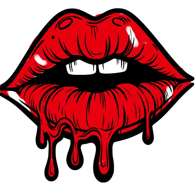 lips that look realistic and drip
