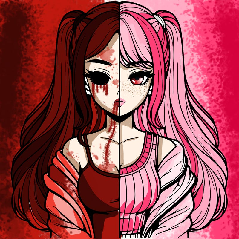 realistic girl split