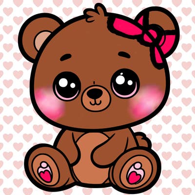 a teddy bear cute