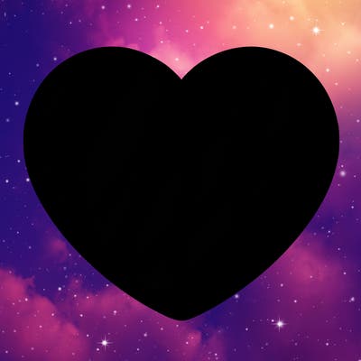 a blank heart
