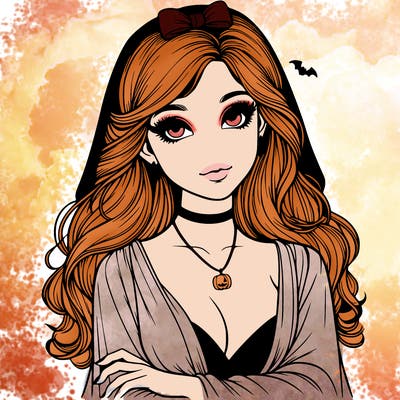 halloween realistic girl