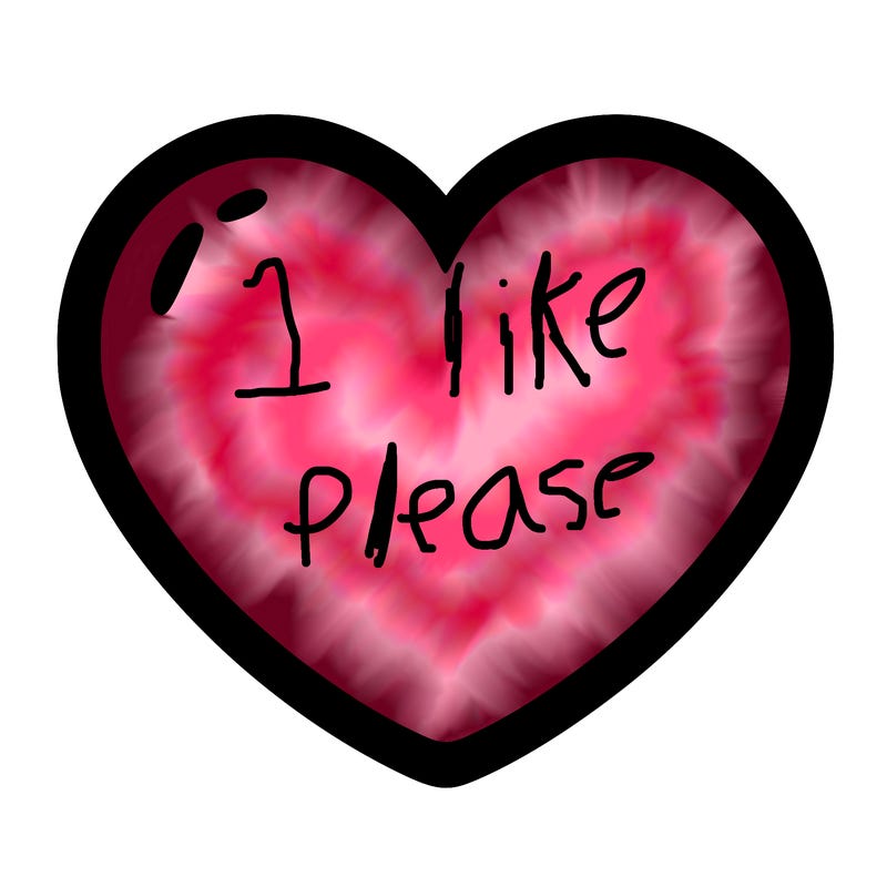 a blank heart