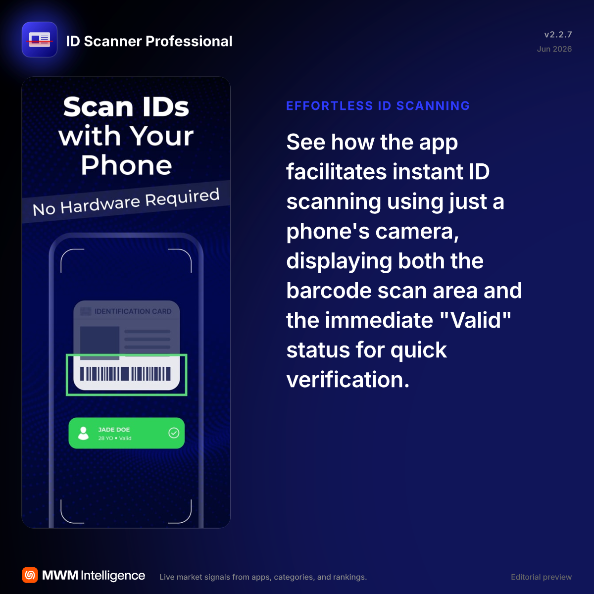 ID Scanner Professional - Business App | MWM