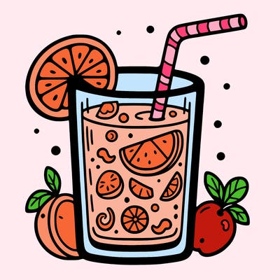 glass of fruit juice