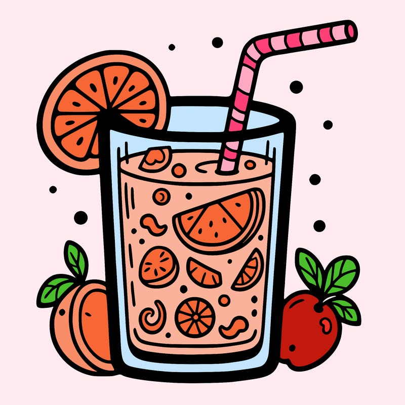 glass of fruit juice