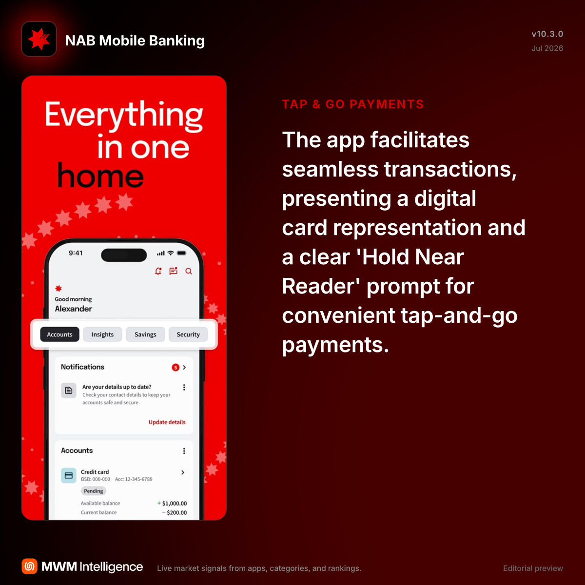 NAB Mobile Banking - Finance App | MWM