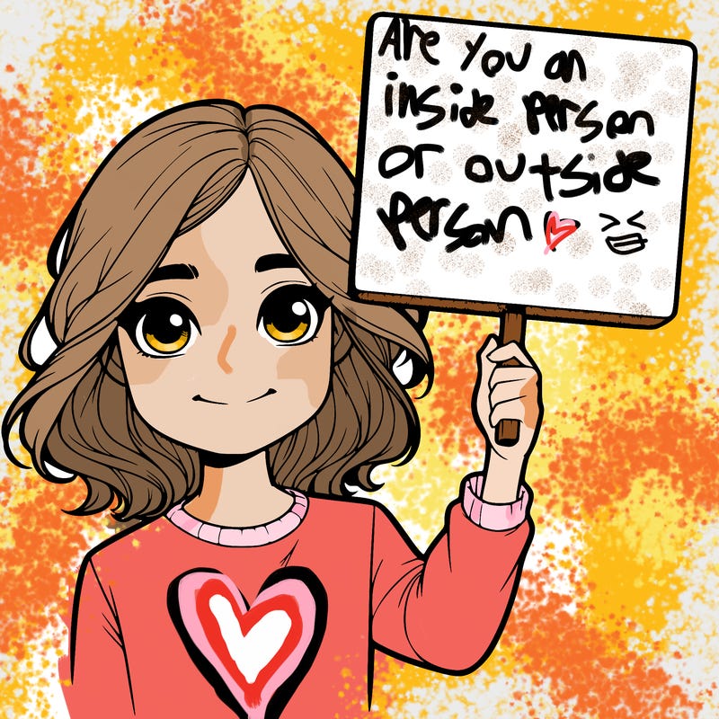 realistic girl holding up a sign