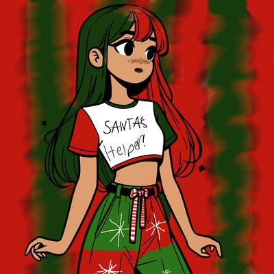 girl in a cute crop top