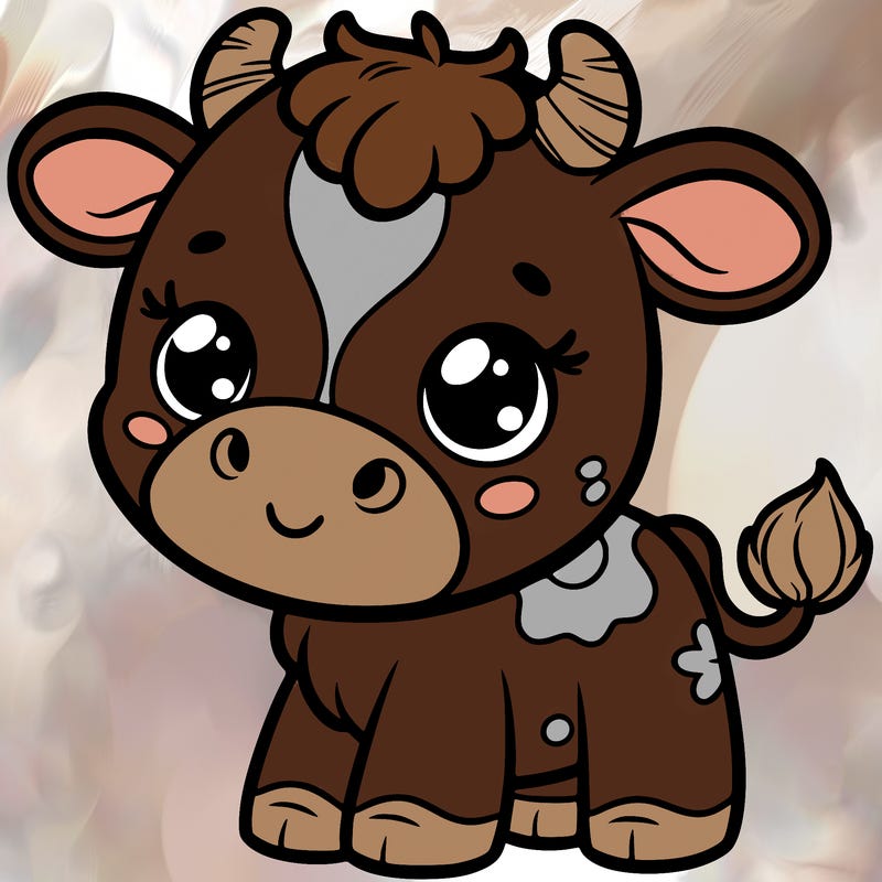 cute baby cow