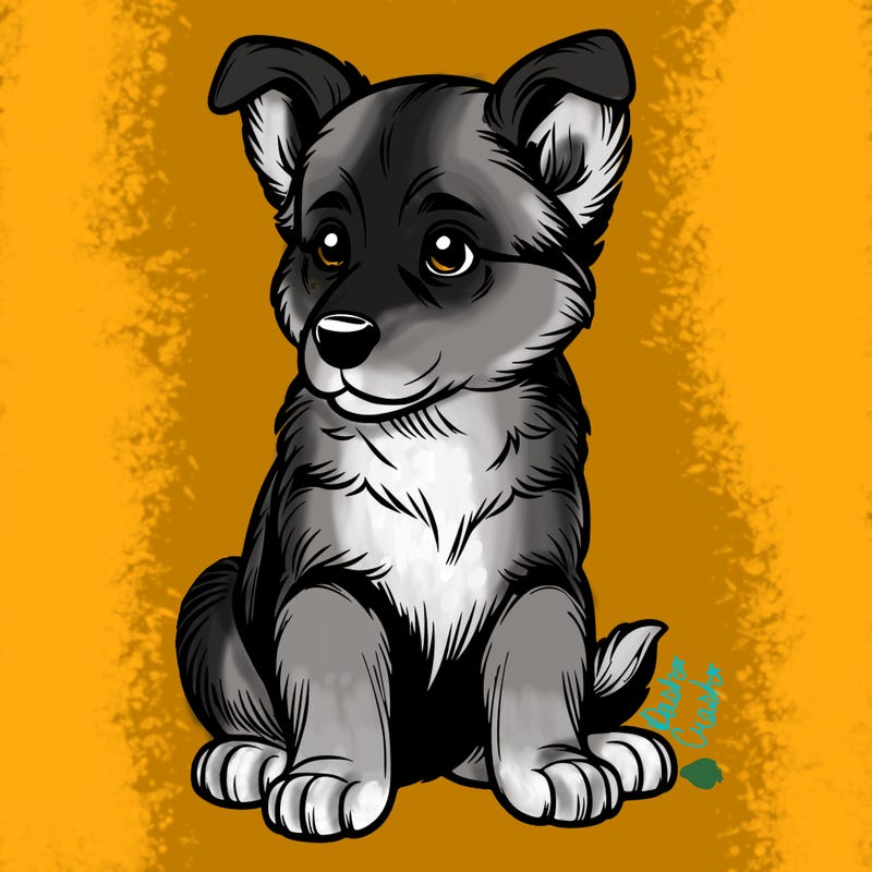 shepherd puppy realistic