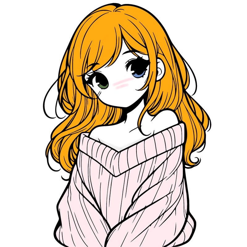 shy pretty girl wearing a sweater that is falling off one shoulder portrait