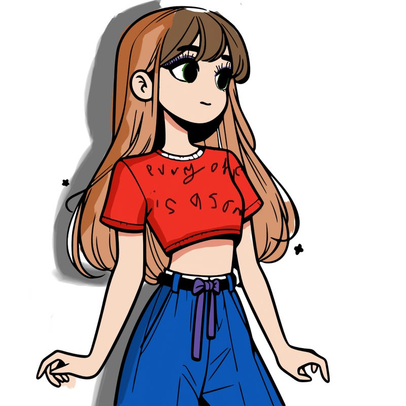 girl in a cute crop top