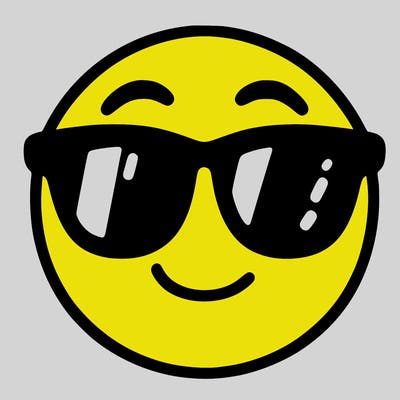 emoji with sunglasses