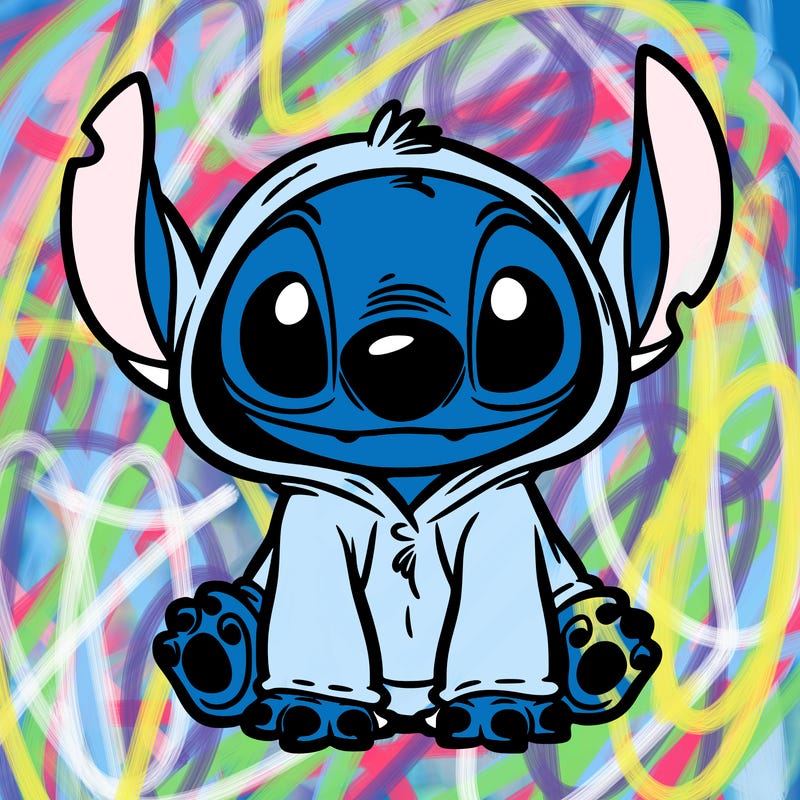 stitch in a dog costume