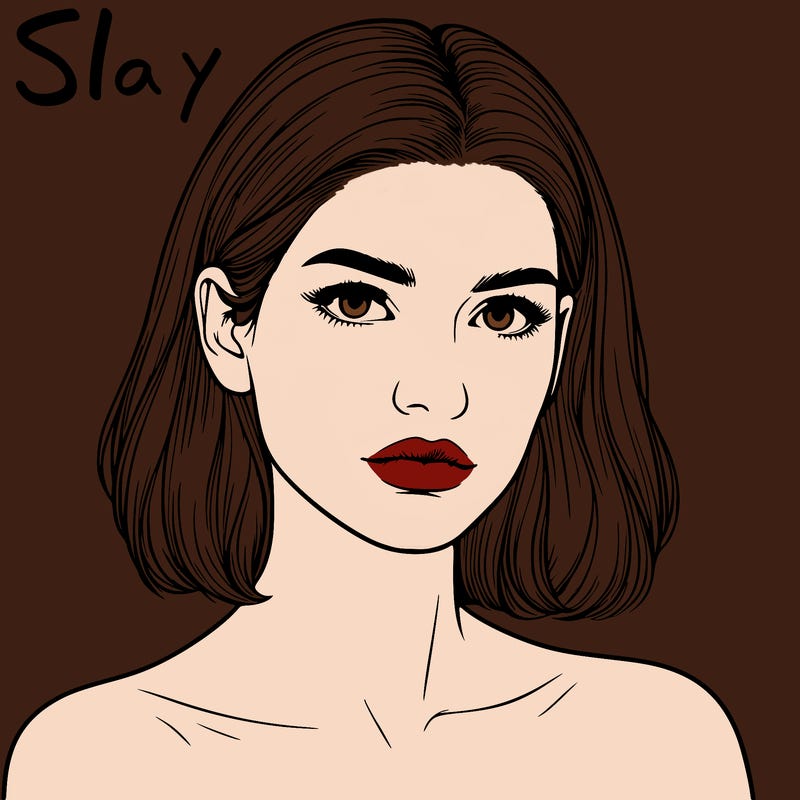 realistic portrait of woman