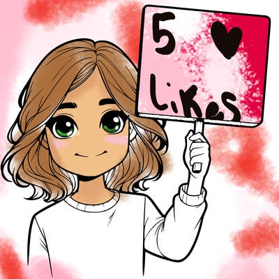 realistic girl holding up a sign