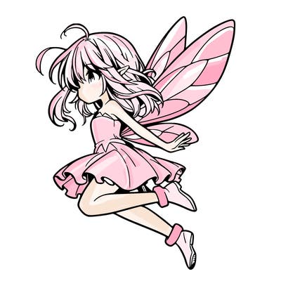 manga fairy flying