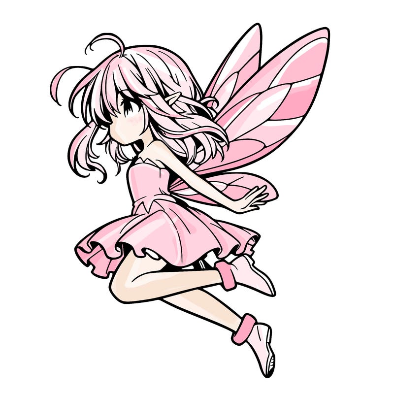 manga fairy flying