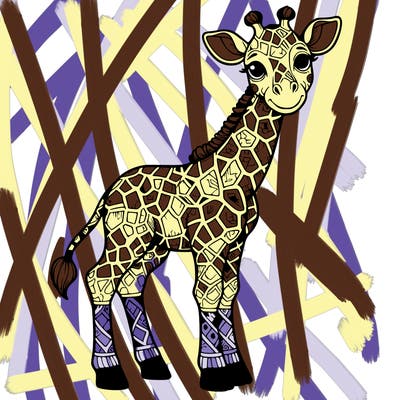 detailed giraffe