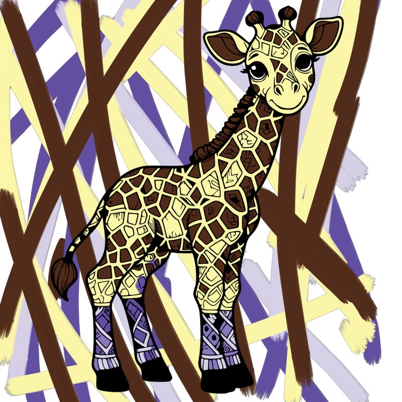 detailed giraffe