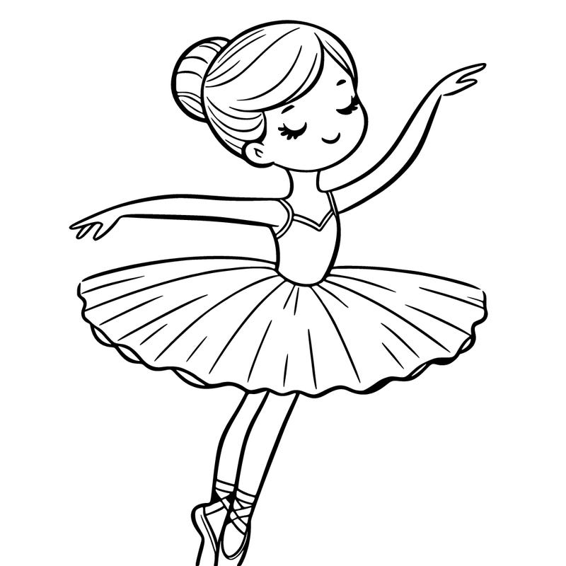 ballerina in point shoes