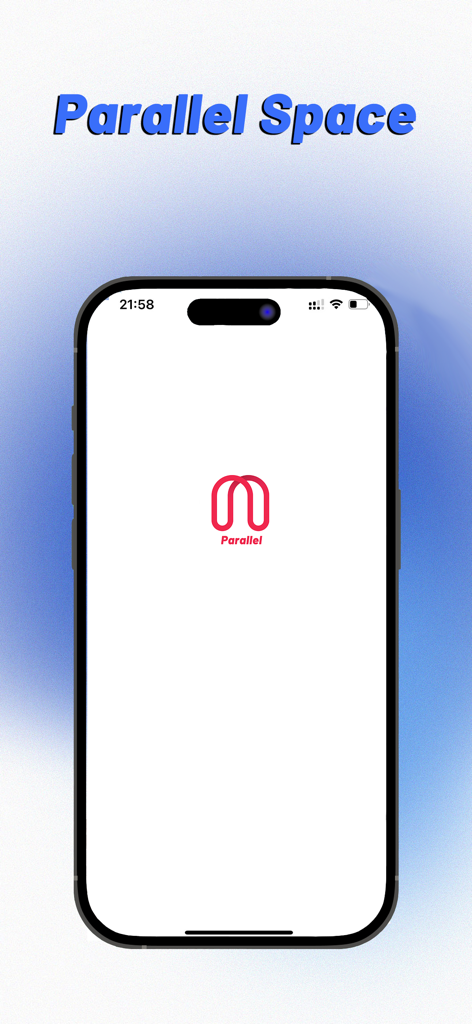 Parallel Space - Dual Chat - Parallel Space Dual Chat splash screen with red logo on iPhone