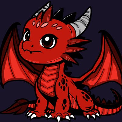 fierce baby night dragon