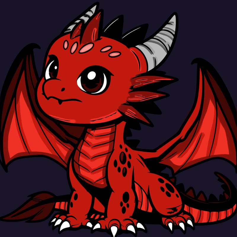 fierce baby night dragon