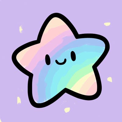 one star in the sky without a face