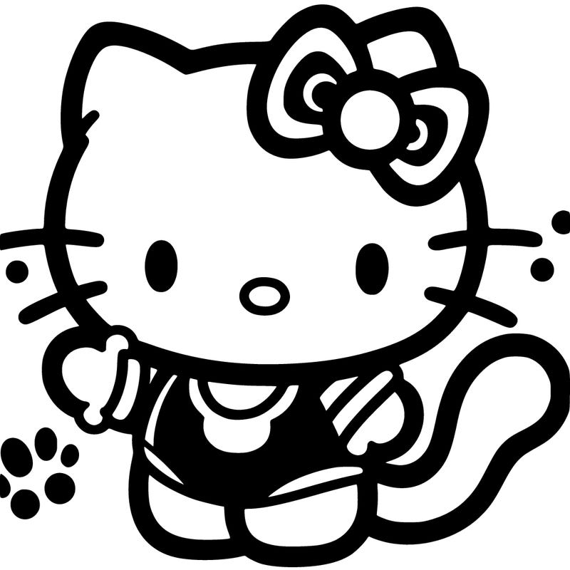 black hello kitty