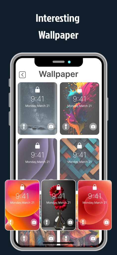 Among Lock Screen Password App - Una galería de opciones de fondos de pantalla estéticos y coloridos para la pantalla de bloqueo del iPhone