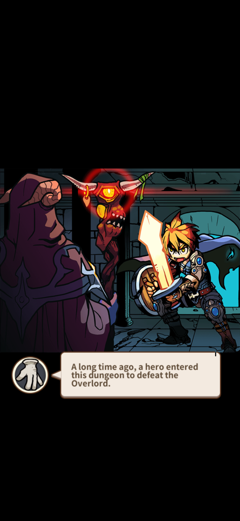 Hybrid Warrior - Um herói com uma espada brilhante enfrentando um Overlord encapuzado em uma masmorra