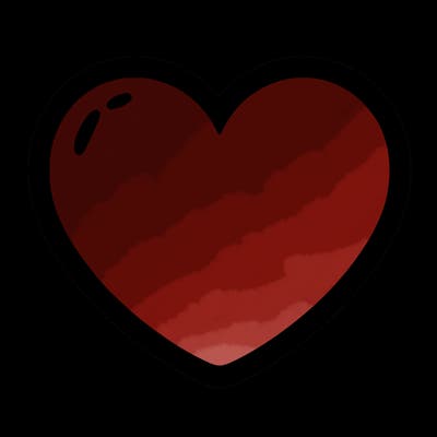 a blank heart
