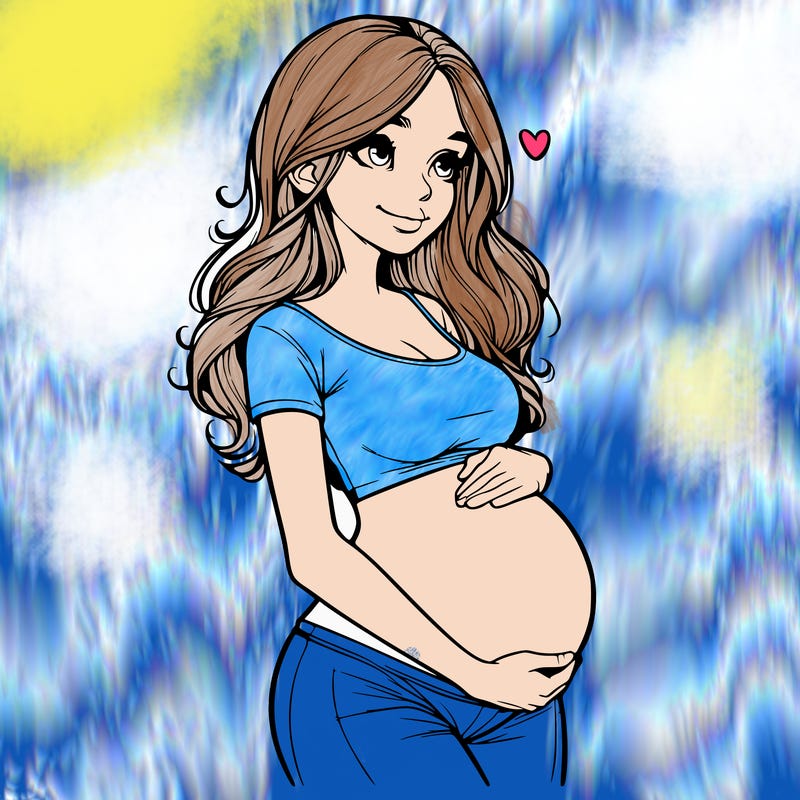 realistic pregnant girl