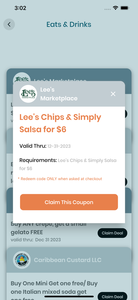 The Best of Logan - Cupom digital para Lee's Marketplace no aplicativo móvel The Best of Logan.