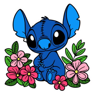 stich and flowers