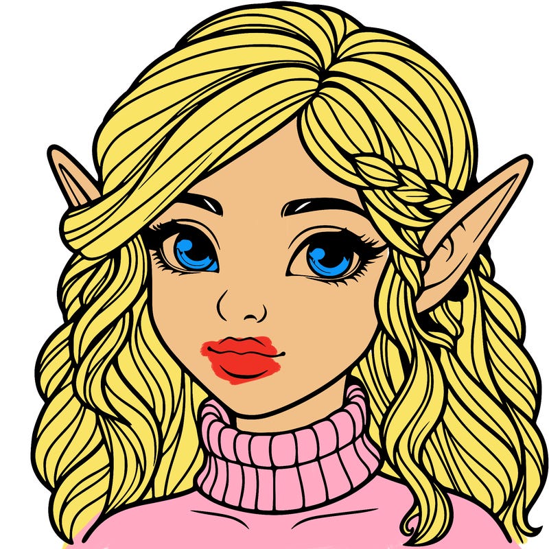 realistic girl elf