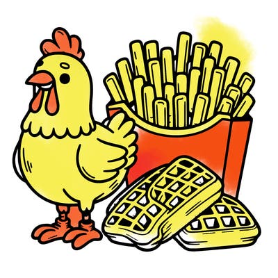 chicken and waffle fries