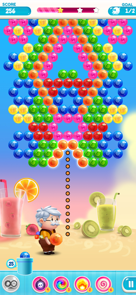 Gummy Bear Pop: Bubble Shooter - Gummy Bear Pop bubble shooter gameplay screen with colorful candy bubbles