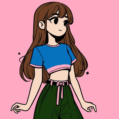 girl in a cute crop top