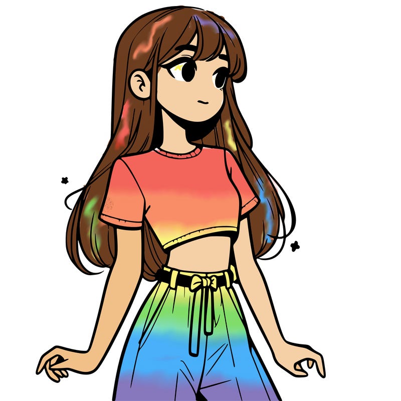 girl in a cute crop top