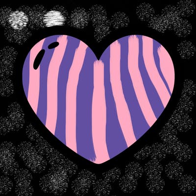 a blank heart