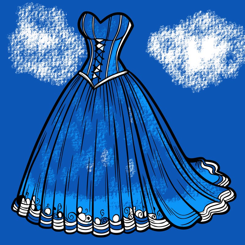 wedding dress-corset and a long and flowy skirt