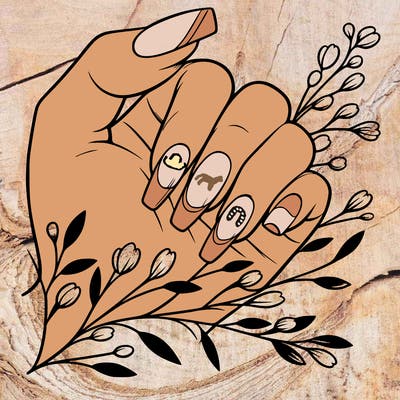 nails with french tip