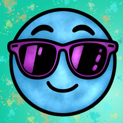 emoji with sunglasses