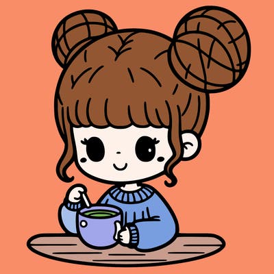 girl with cup